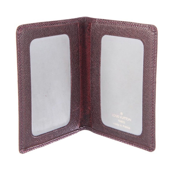 Louis Vuitton Burgundy Taiga Leather Wallet - Picture 7 of 8